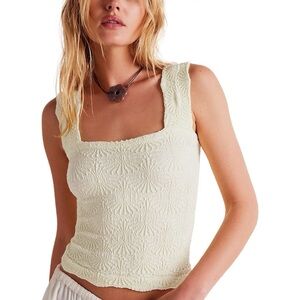 Free People Love Letter Cami Ivory XS NWOT